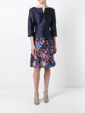 boat neck floral dress
