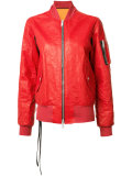 arm pocket bomber jacket