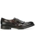 perforated detailing monk shoes