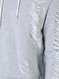 layered detail hoodie