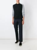 contrast sleeve sweatshirt