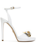 floral detail sandals