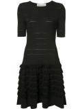 short sleeve fringe dress