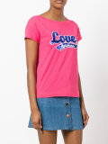 sequinned logo patch T-shirt