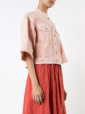 bell sleeve denim jacket