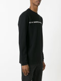quote print sweatshirt