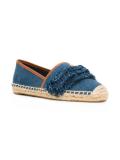 fringed denim espadrilles