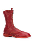 front zip calf-length boots