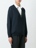一字领长袖罩衫