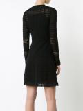 pleated trim dress 