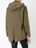 patch pocket hooded coat