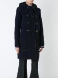 hooded duffle coat