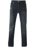 ripped detail skinny jeans