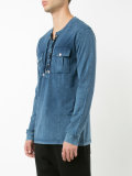 lace-up detail shirt