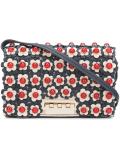 flower embellished crossbody bag
