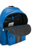 striped zipped backpack