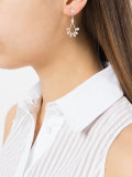 oval flower earrings