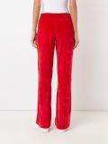 towel effect straight leg trousers