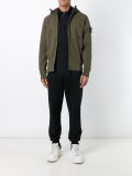 hooded zip-up sweatshirt