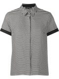 striped shortsleeved shirt