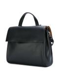 logo embossed tote