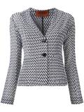 zig-zag pattern blazer