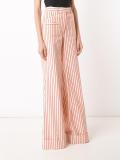 striped wide-leg pants
