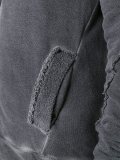 off-centre zipped hoodie