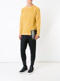 ribbed crew neck jumper