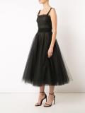 tulle flared dress