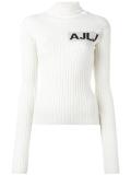 turtleneck ribbed jumper