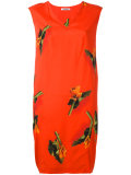 leaf print dress