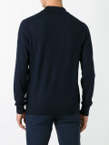 embossed zig zag polo shirt