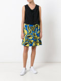 Cowl neck tie top