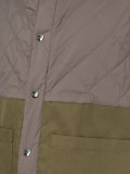 bi-colour quilted panel gilet