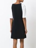 bicolour layered dress