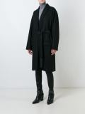 mid-length belted coat