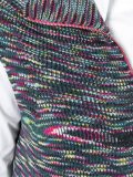 static effect zipped cardigan
