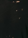 distressed long sleeve T-shirt