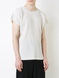 pleated short sleeve t-shirt