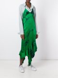 asymmetric ruffle cami dress