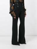 flared high waisted trousers