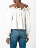 ruffled trim blouse