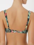 printed demi bikini top