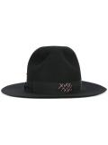 strap detail fedora hat