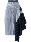 asymmetric pleated skirt