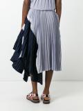 asymmetric pleated skirt