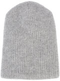 cashmere ribbed beanie 