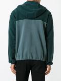 colour block zipped fleece