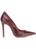 snakeskin effect pumps 